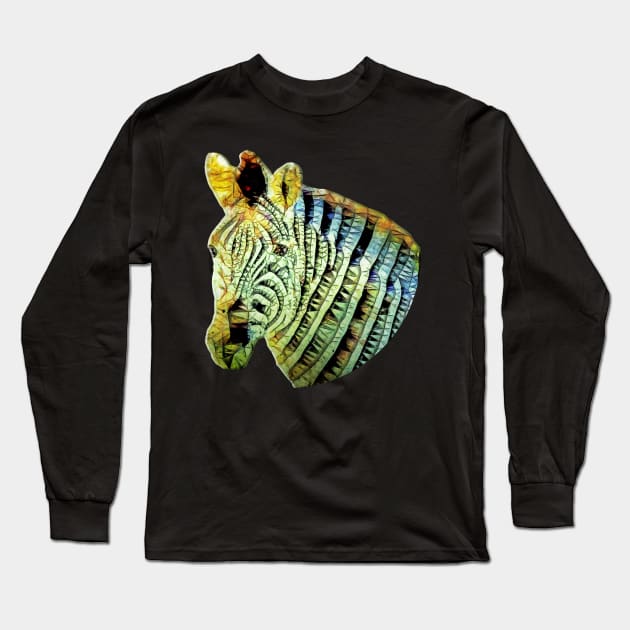 abstract zebra Long Sleeve T-Shirt by Ancello